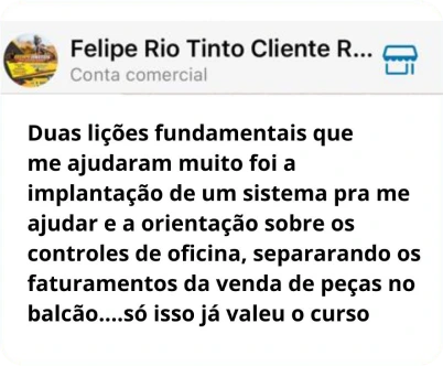 Mensagem de Felipe, da Rio Tinto sobre o método GT2R